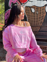 PRE-SALE! DB Cropped Sweatshirt Tie-Dye Pink