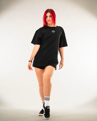 DB Signature T-Shirt Rhinestone Black (Loose Fit)