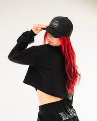 DB Signature Cap Rhinestone Black