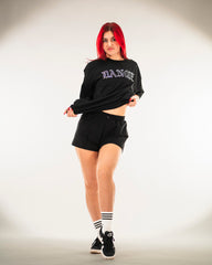 Dance T-Shirt Rhinestone Black (Loose Fit)