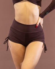 Savanna Shorts Espresso Brown Rib