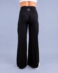 Sculpting Wide Leggins Rhinestone Black (Recycled)