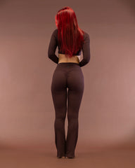 Sirena Flare Leggins Espresso Brown Rib