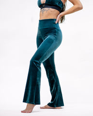 Sirena Flare Leggings Velvet Emerald Green