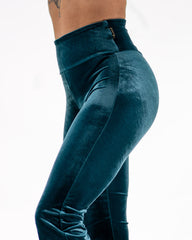 Sirena Flare Leggings Velvet Emerald Green