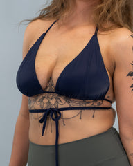 Dream Triangle Bikini Bra Navy Blue (Recycled)