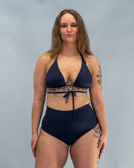 Dream Triangle Bikini Bra Navy Blue (Recycled)