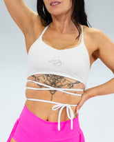 Zafira Strap Bra White (Recycled)