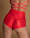 Booty Seamless Neon Red Lazer