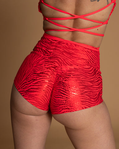 Booty Seamless Neon Red Lazer XS ja S (Last Chance)