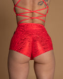 Booty Seamless Neon Red Lazer