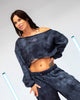 PRE-SALE! DB Cropped Sweatshirt Tie-Dye Blueberry