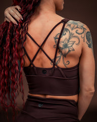 Iguana Bralette Espresso Brown Rib