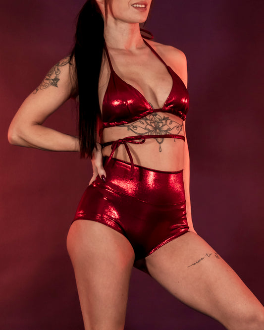 Booty Seamless Cranberry Shimmer