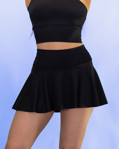 Feline Micro Skirt Black (Recycled)