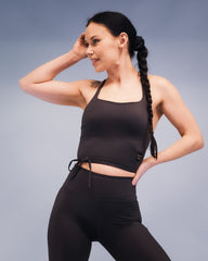 Leana Strap Top Storm Grey