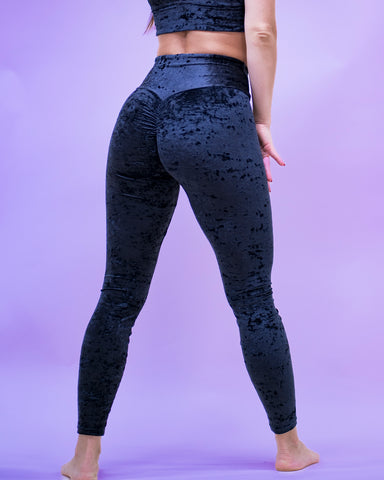 Lioness Leggins Crushed Velvet Black