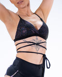 Lucina Triangle Bra Black Sparkle (Recycled)