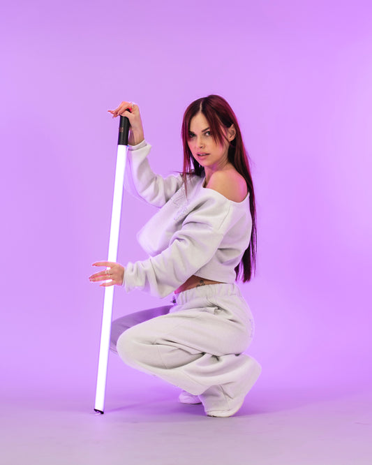 Luxe Premium Sweats Off White Silver