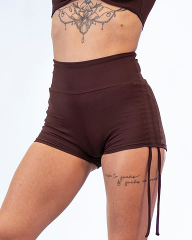 Savanna Shorts Espresso Brown Rib