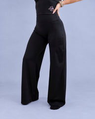 Sculpting Wide Leggins Rhinestone Black (Recycled)
