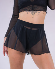 Selene Mesh Shorts Black