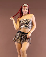 Selene Mesh Shorts Leo