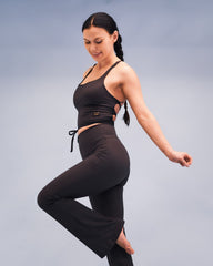 Sirena Flare Leggings Dark Grey