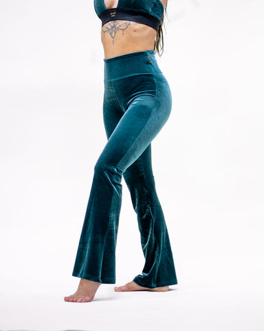 Sirena Flare Leggins Velvet Emerald Green