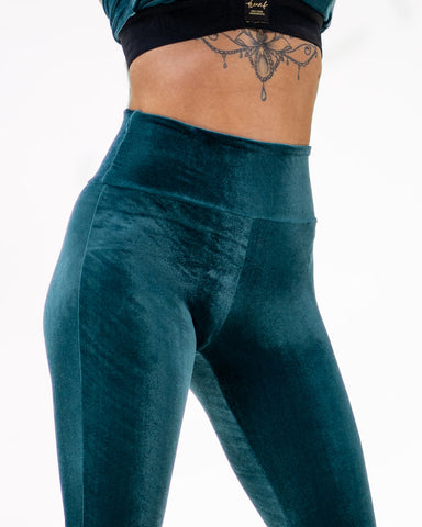 Sirena Flare Leggins Velvet Emerald Green