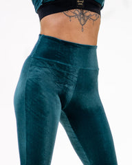 Sirena Flare Leggings Velvet Emerald Green