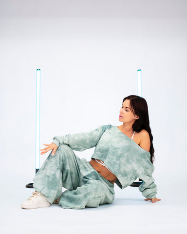 DB Dance Sweats Tie-Dye Dusty Green