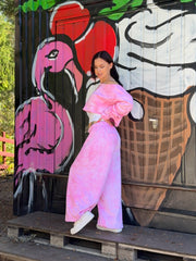 DB Dance Sweats Tie-Dye Pink