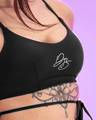 Zafira Strap Bra Black (Recycled)