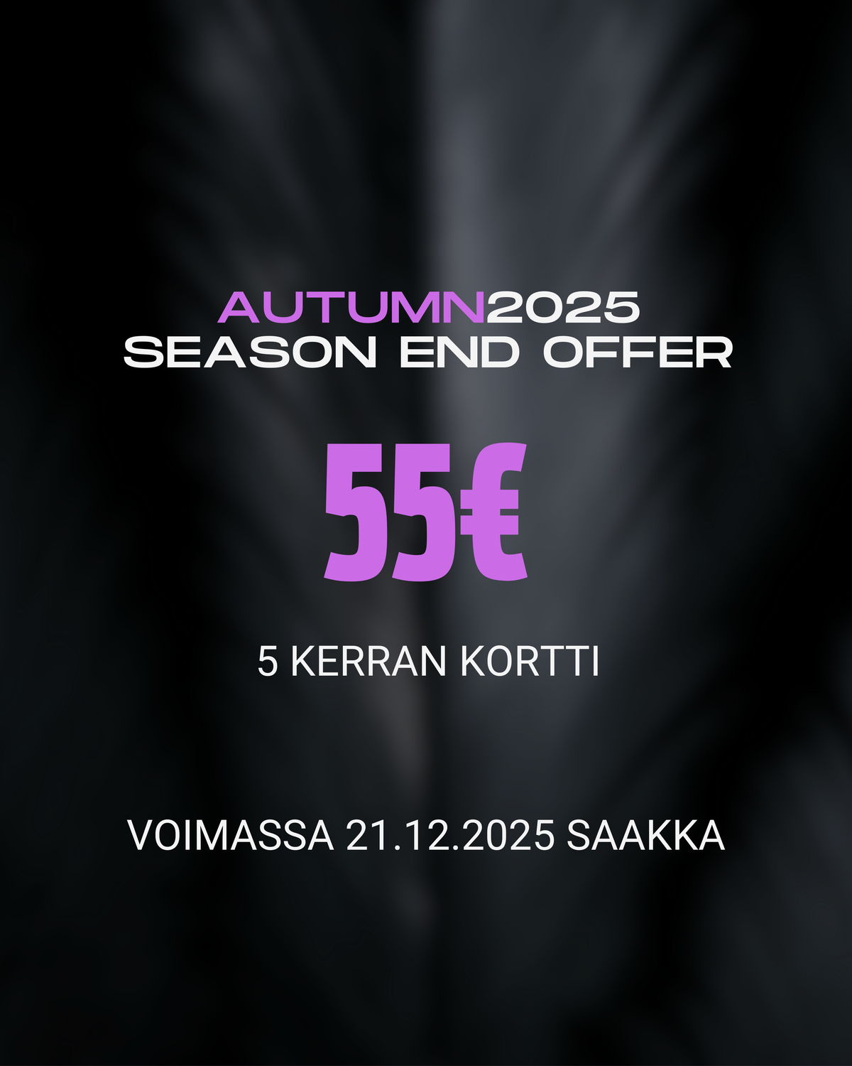 5 x Drop in END SEASON 2025