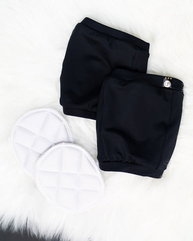 Queens Knee Pads Black (removable pad)