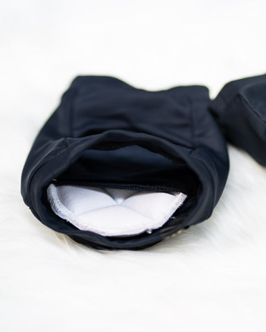 Queens Knee Pads Black (removable pad)