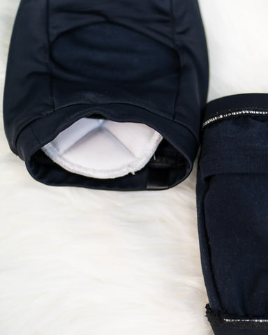 Queens Knee Pads Black (removable pad)