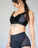 Iguana Bra Black Velvet S (last chance)