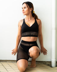 Dreamb Iguana Bralette Black urheiluliivi