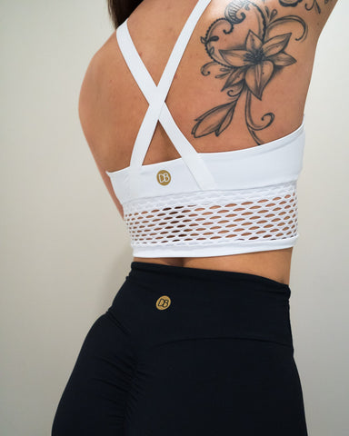Dreamb Iguana Bralette White urheiluliivi