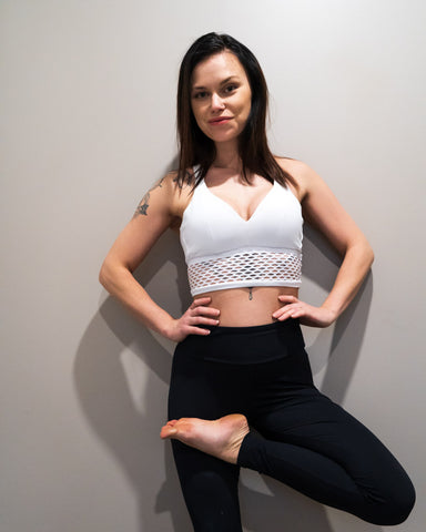 Dreamb Iguana Bralette White urheiluliivi