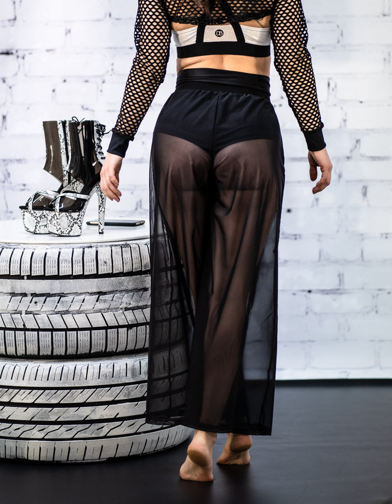 Dreamb Tiger Mesh Pants Black